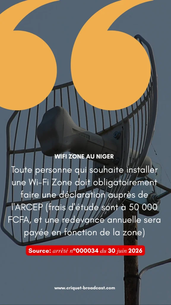 Wi-Fi Zone au Niger : ce qu&rsquo;il faut retenir du nouvel arrêté