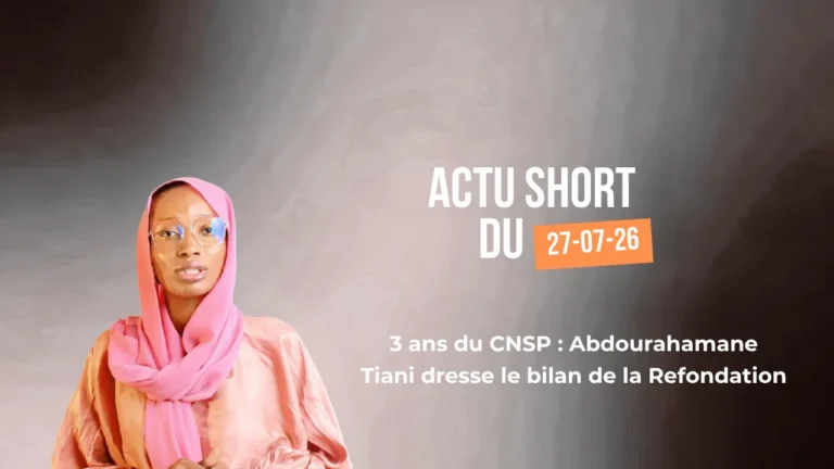 ACTU SHORT DU 27 JUILLET 2026